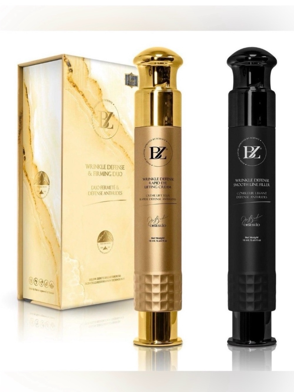 Below Zero Syringe Kit Wrinkle Defense & Firming Duo ~ Retail $1599